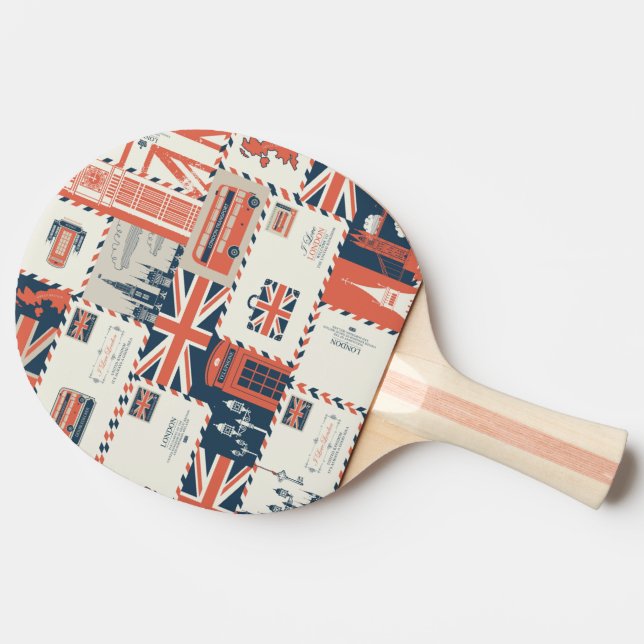 Raquette De Ping Pong Paddle de Ping Pong de Londres (Dos Côté)