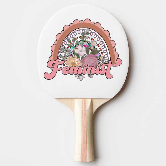 Raquette De Ping Pong Paddle de ping-pong féministe (Devant)
