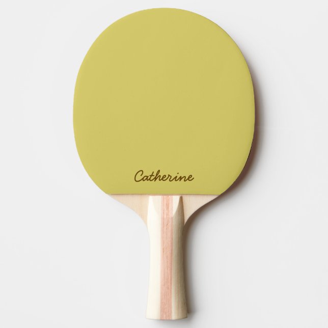 Raquette De Ping Pong Paddle de ping-pong jaune chaud doux (Devant)