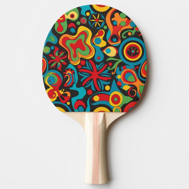 Raquette De Ping Pong Paddle Hippie Ping Pong (Devant)