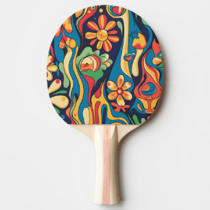 Raquette De Ping Pong Paddle Hippie Ping Pong