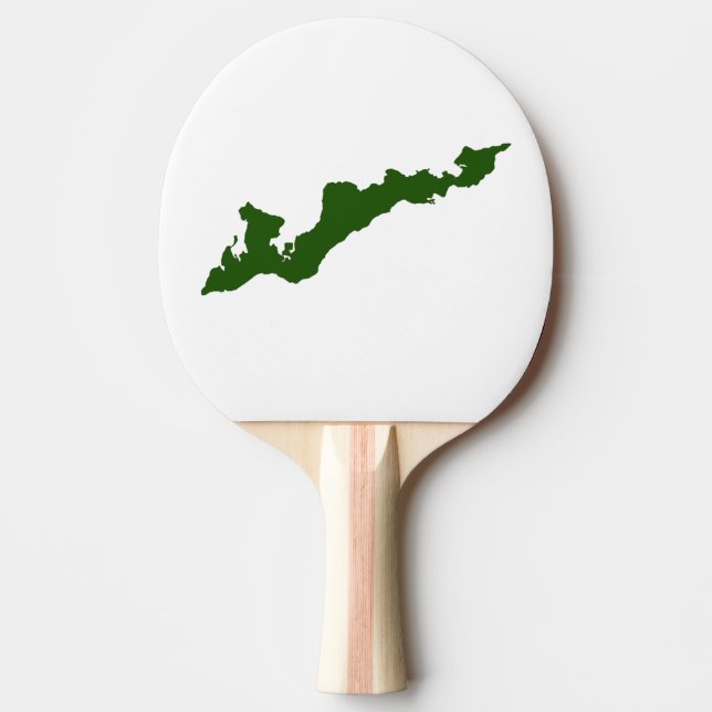 Raquette De Ping Pong Paddle Logo Classic Fishers Island - Vert (Devant)