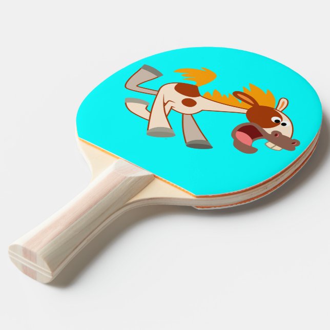 Raquette De Ping Pong Paddle Ping Ping Ping Pong Animé Cartoon (Devant Angle)