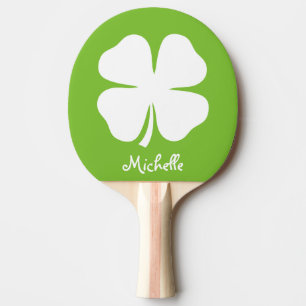 Raquette De Ping Pong Paddle tennis de table de ping-pong en trèfle ver