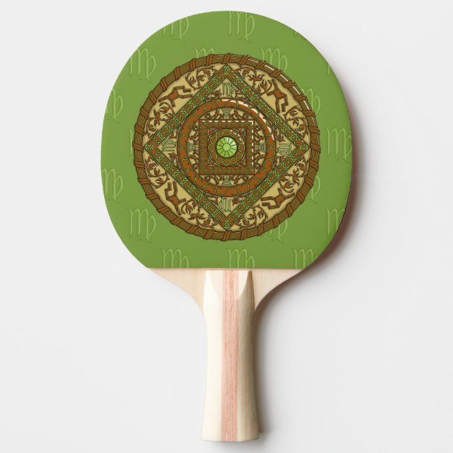 Raquette De Ping Pong Paddle Virgo Mandala Ping Ping (Devant)