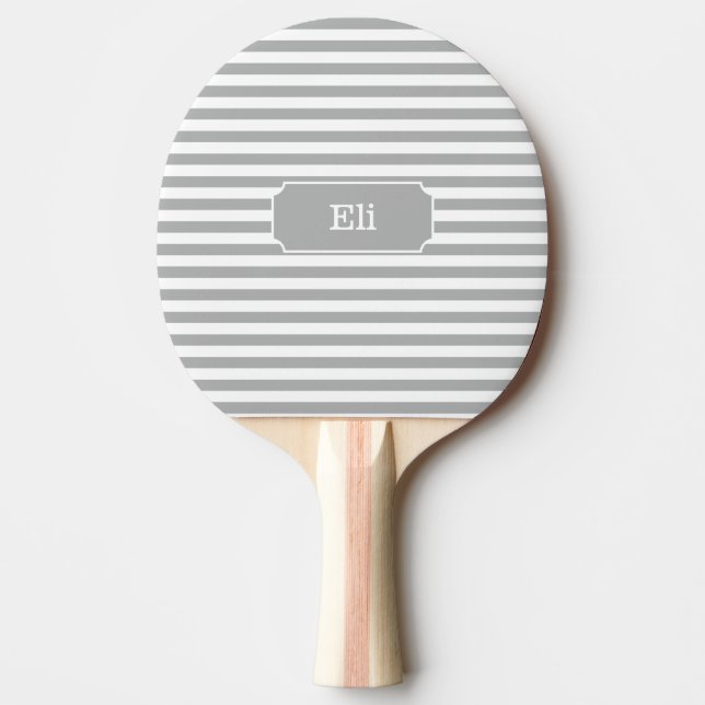 Raquette De Ping Pong Pagaie à bascule gris personnalisée (Devant)