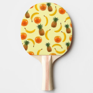 Raquette De Ping Pong Pagaie à bascule jaune pâle à fruits tropicaux