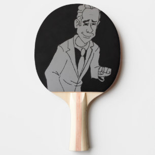 Raquette De Ping Pong Pagaie à bascule pour homme noir et blanc