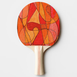 Raquette De Ping Pong Pagaie Abstraite de ping-pong "Hot Spot"