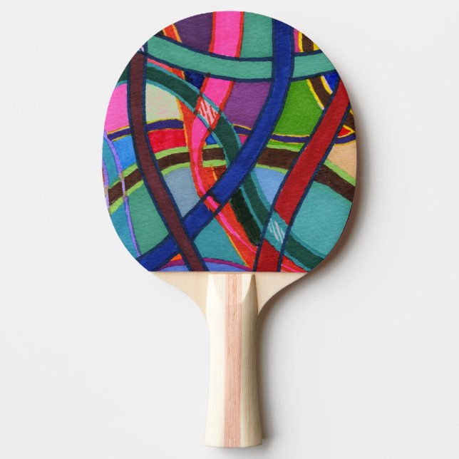 Raquette De Ping Pong Pagaie Abstraite Ping Pong "Tangled" (Devant)