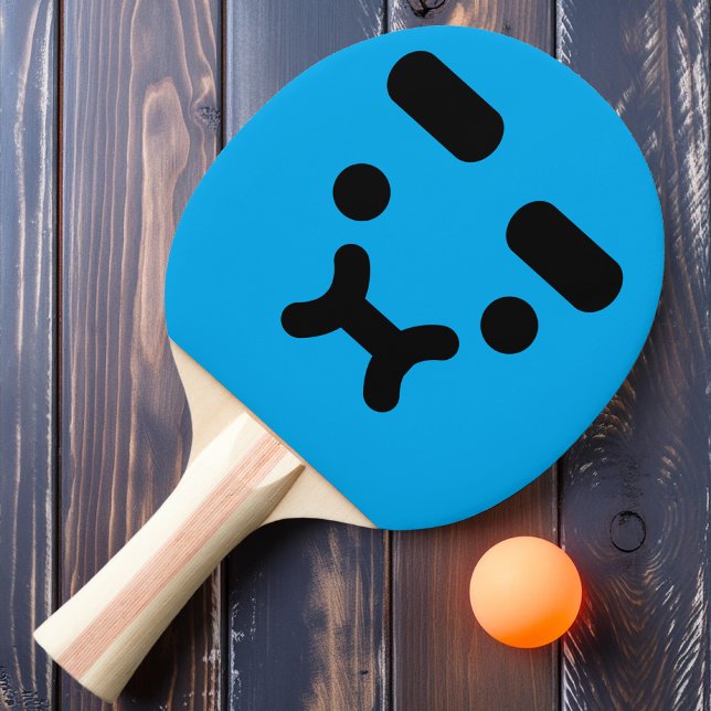 Raquette De Ping Pong Pagaie Bleue Ping Pong Confus (Créateur téléchargé)
