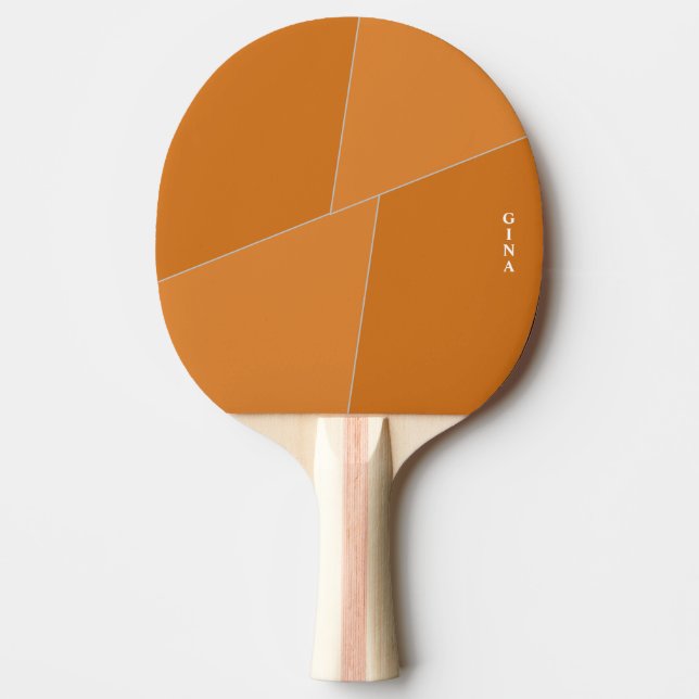 Raquette De Ping Pong Pagaie de deux tons orange Ping Pong Personnalisée (Devant)