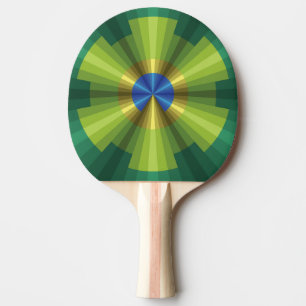Raquette De Ping Pong Pagaie de pagaie de pagaie à illusion paon