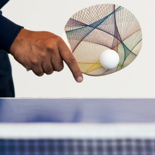 Raquette De Ping Pong Pagaie de ping Abstrait géométrique