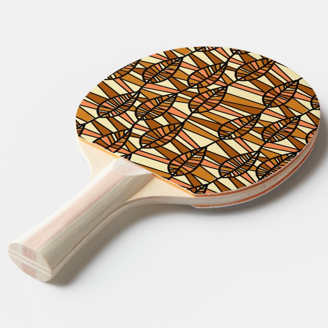 Raquette De Ping Pong Pagaie De Ping D'Automne Rétro (Dos Angle)