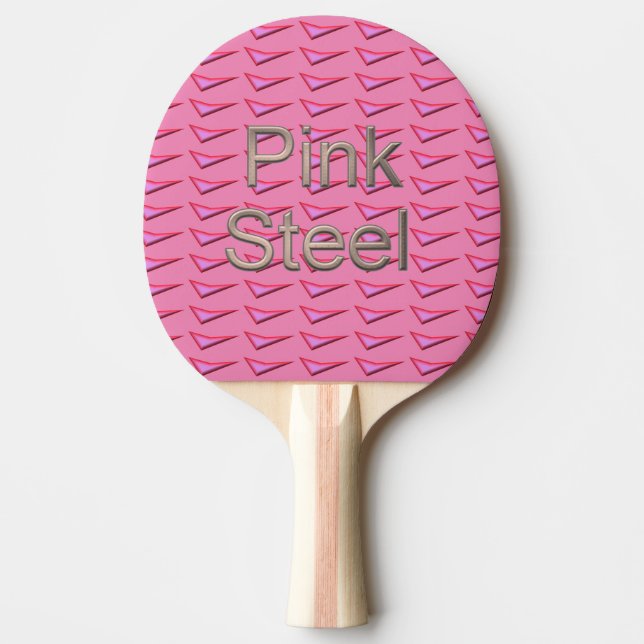 Raquette De Ping Pong Pagaie de ping en acier rose (Devant)