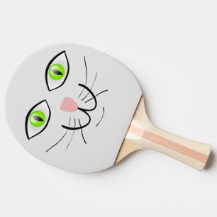 Raquette De Ping Pong Pagaie De Ping Face À La Chat