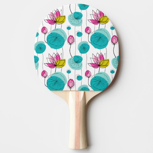 Raquette De Ping Pong Pagaie de ping floral (Devant)