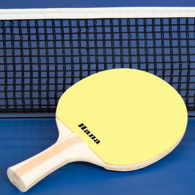 Raquette De Ping Pong Pagaie De Ping Jaune Texte Différent, Les Deux Côt (Insitu)