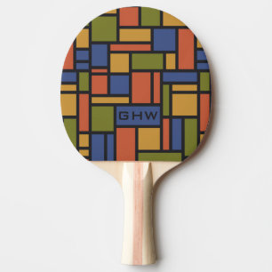 Raquette De Ping Pong Pagaie de ping monogramme personnalisée pour Motif