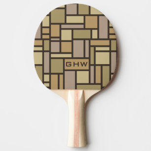 Raquette De Ping Pong Pagaie de ping monogramme personnalisée pour Motif