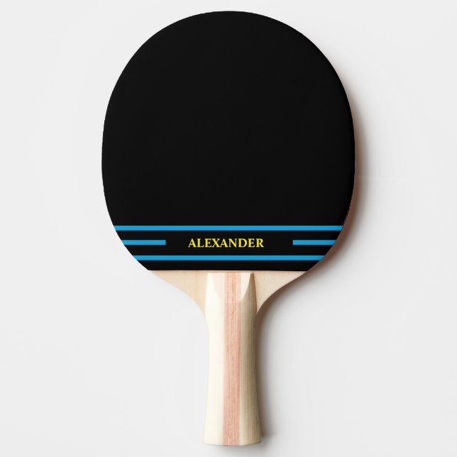 Raquette De Ping Pong Pagaie de ping personnalisée noire (Devant)