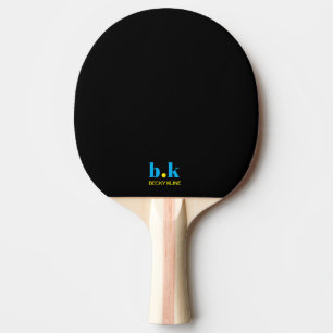 Raquette De Ping Pong Pagaie de ping personnalisée noire