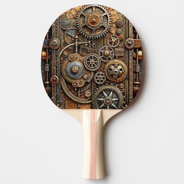 Raquette De Ping Pong Pagaie de ping-pong Art Steampunk (Devant)