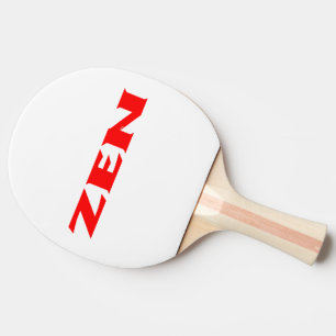 Raquette De Ping Pong Pagaie de ping-pong blanche rouge zen