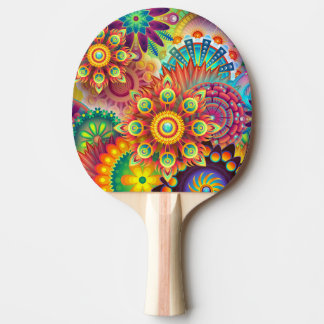 Raquette De Ping Pong Pagaie de ping-pong coloré Art Abstrait