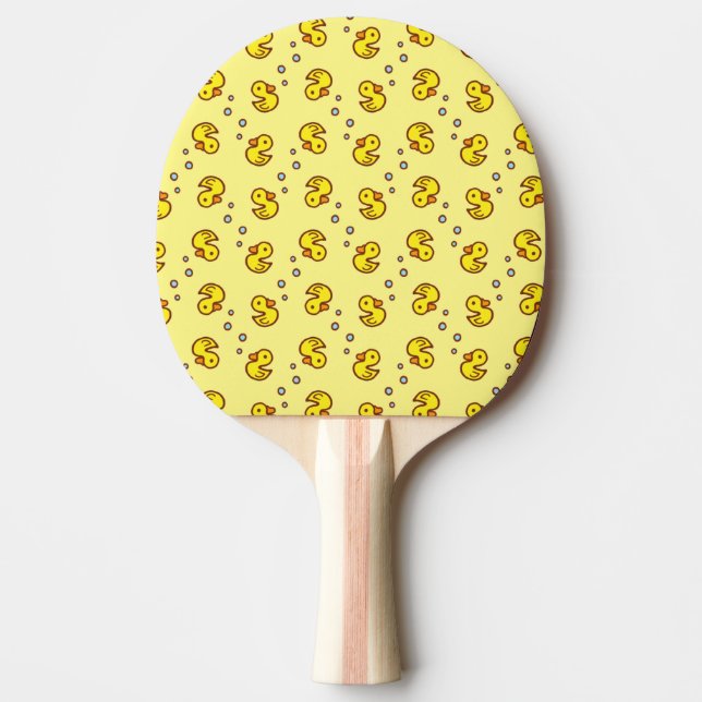 Raquette De Ping Pong Pagaie de ping-pong de canard jaune (Devant)