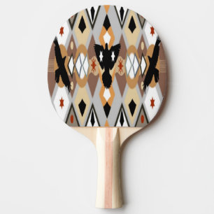 Raquette De Ping Pong Pagaie de ping-pong de la Corneille amérindienne