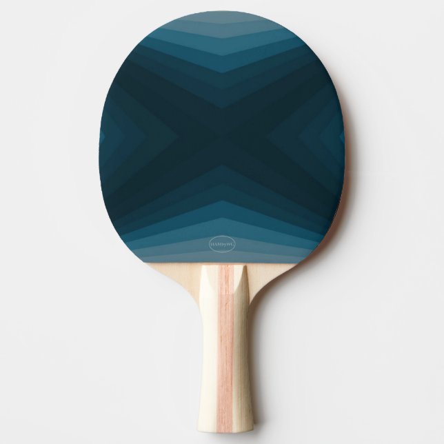 Raquette De Ping Pong Pagaie de ping-pong - Dégradé Turquoise - HAMbyWG (Devant)