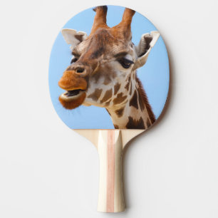 Raquette De Ping Pong Pagaie de ping-pong du Portrait de Giraffe