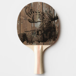 Raquette De Ping Pong Pagaie de ping-pong en bois rustique