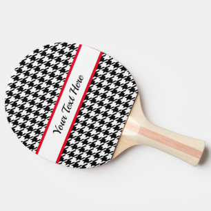 Raquette De Ping Pong Pagaie de ping-pong Houndstooth moderne personnali