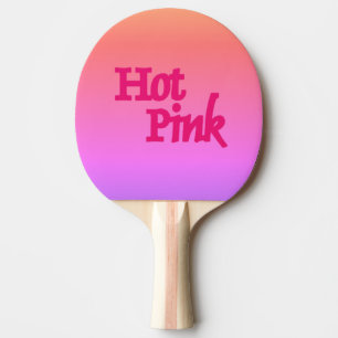 Raquette De Ping Pong Pagaie de ping-pong inversée rose chaud