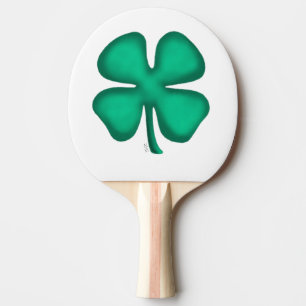 Raquette De Ping Pong Pagaie de ping-pong Lucky 4 Leaf Irish Clover