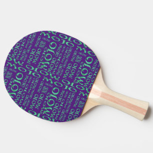 Raquette De Ping Pong Pagaie de ping pong mojo vert magique violet 2 côt