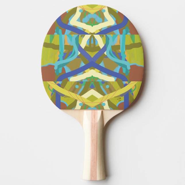 Raquette De Ping Pong Pagaie de ping-pong peint 2 (Devant)