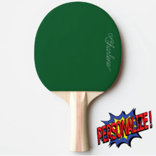 Raquette De Ping Pong Pagaie de ping-pong personnalisée en vert de la fo