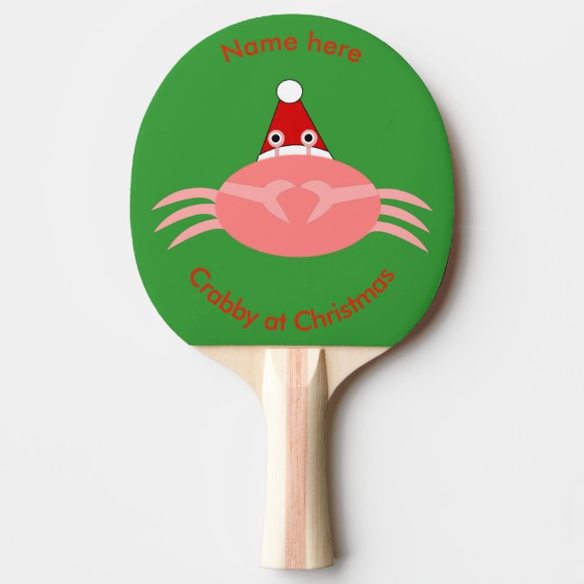 Raquette De Ping Pong Pagaie de ping-pong personnalisée pour le crabe de (Devant)