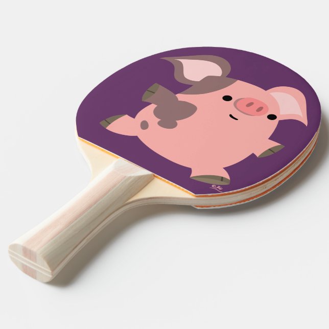 Raquette De Ping Pong Pagaie de ping-pong pour cochon cartonné sportif (Devant Angle)