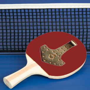 Raquette De Ping Pong Pagaie de ping-pong rouge Gold Thor Hammer