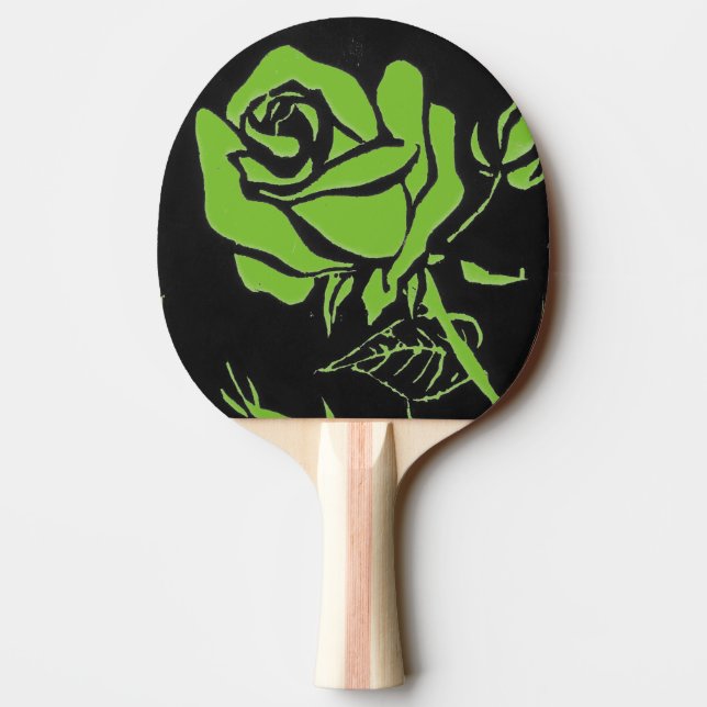 Raquette De Ping Pong Pagaie de ping-pong "verte Rose" (Dos)