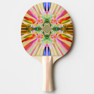 Raquette De Ping Pong Pagaie de pong à fusées de couleur
