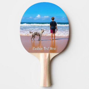 Raquette De Ping Pong Pagaie de votre Ping Photo Pet avec texte personna
