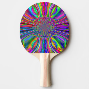 Raquette De Ping Pong Pagaie laser couleur chromé