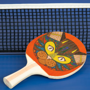 Raquette De Ping Pong Pagaie Ping Ping Cat