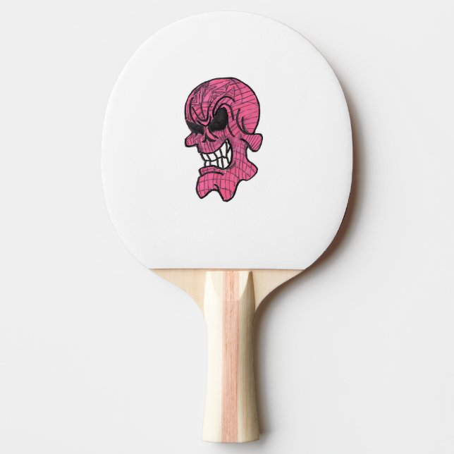 Raquette De Ping Pong Pagaie Ping Ping Pink Crâne (Devant)